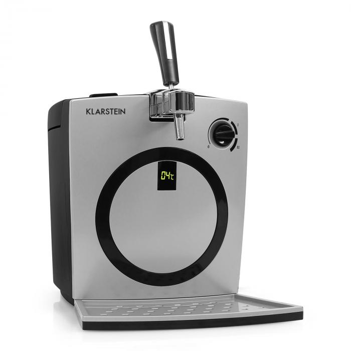 Hopfenthal Draft Beer Tap Dispenser Pump System 5L Silver Klarstein