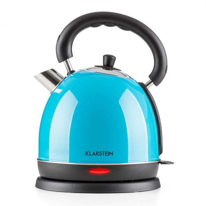 Teatime Electric Kettle Tea Kettle 1850 W 1.8L Stainless Steel Blue