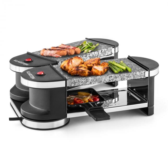 Tenderloin Mini Raclette 600W 360 ° Base 2 Hot Stones | Klarstein