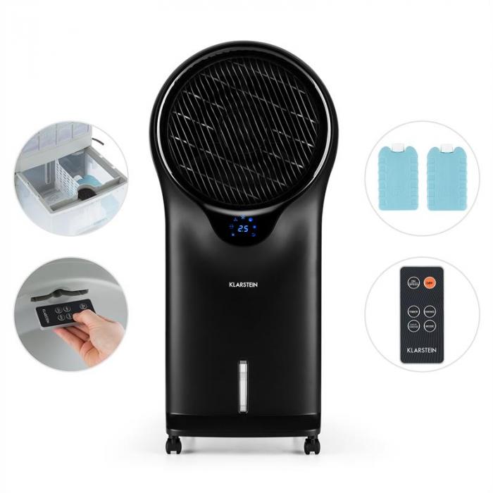 Whirlwind 3in1 Air Conditioner Fan Air Cooler Air Humidifier Black Black Klarstein