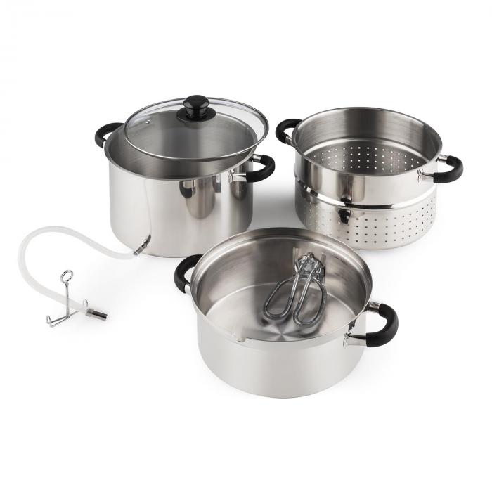 Applebee Steam Juicer Electric 1500W Ø25cm 8 Litres Stainless Steel Klarstein