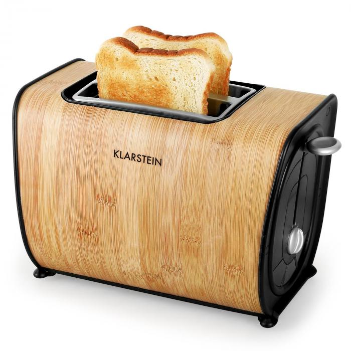 Bamboo Garden 2slice Toaster 870W Klarstein